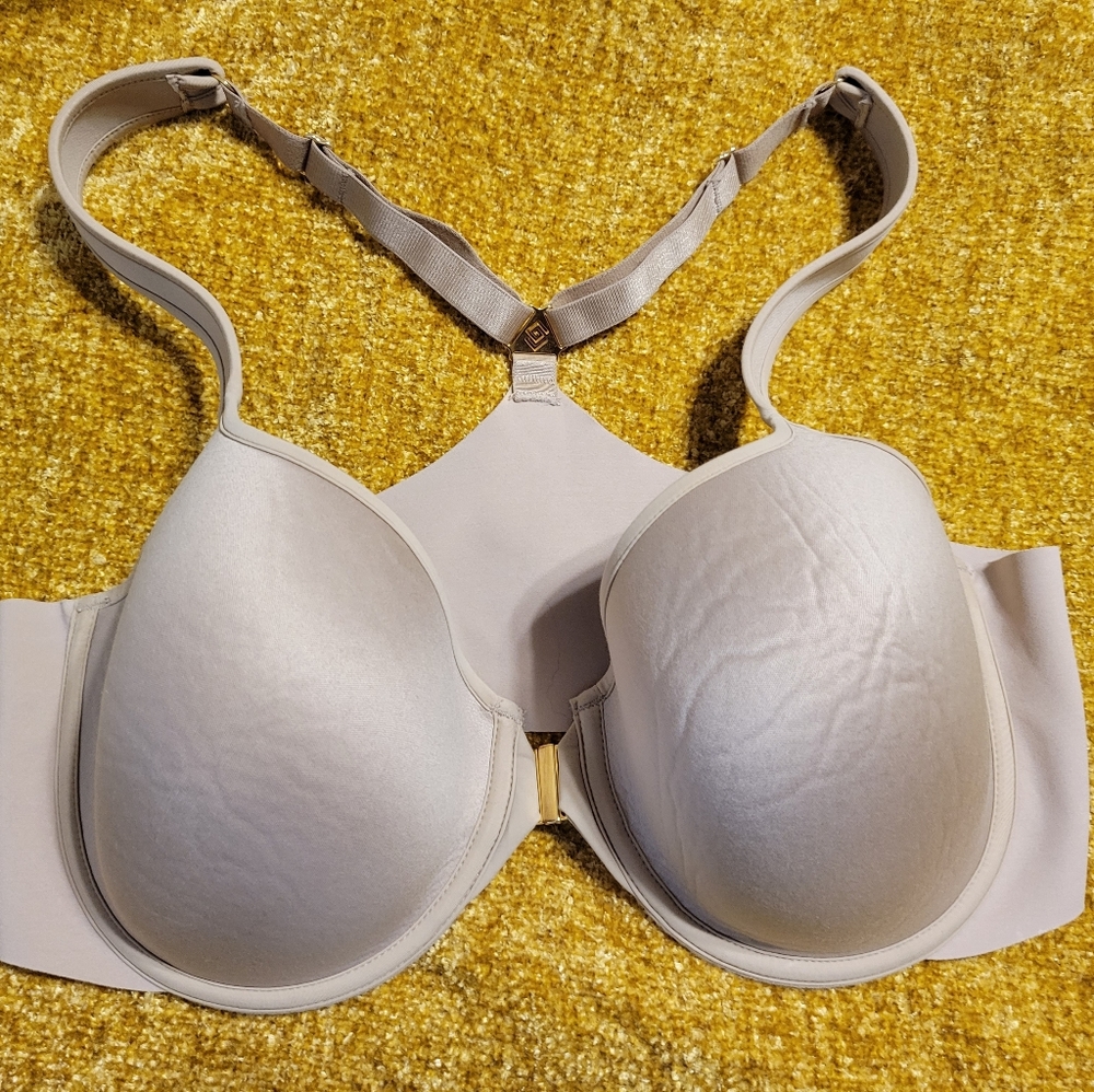 Racerback, front closure, underwire bra